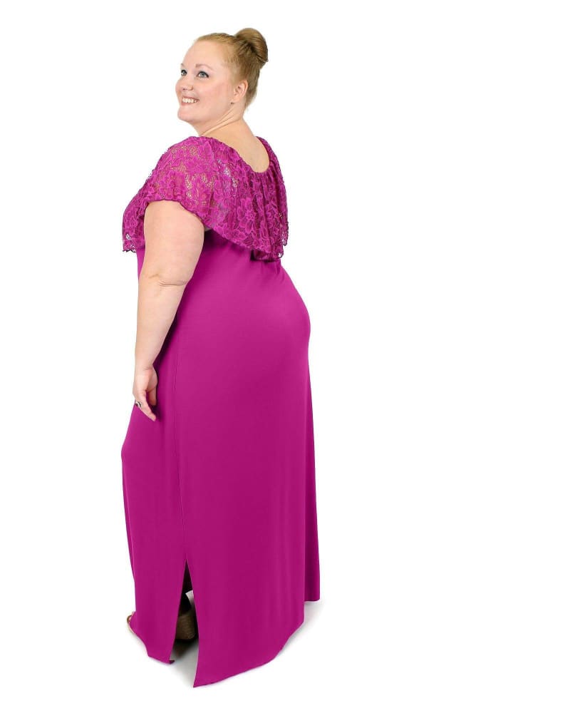 Plus Size Anna Lace Maxi Dress | Frezia